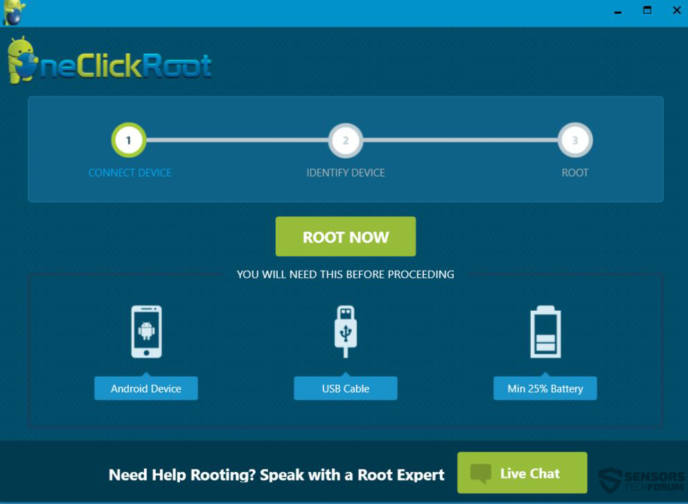 one click root email and password